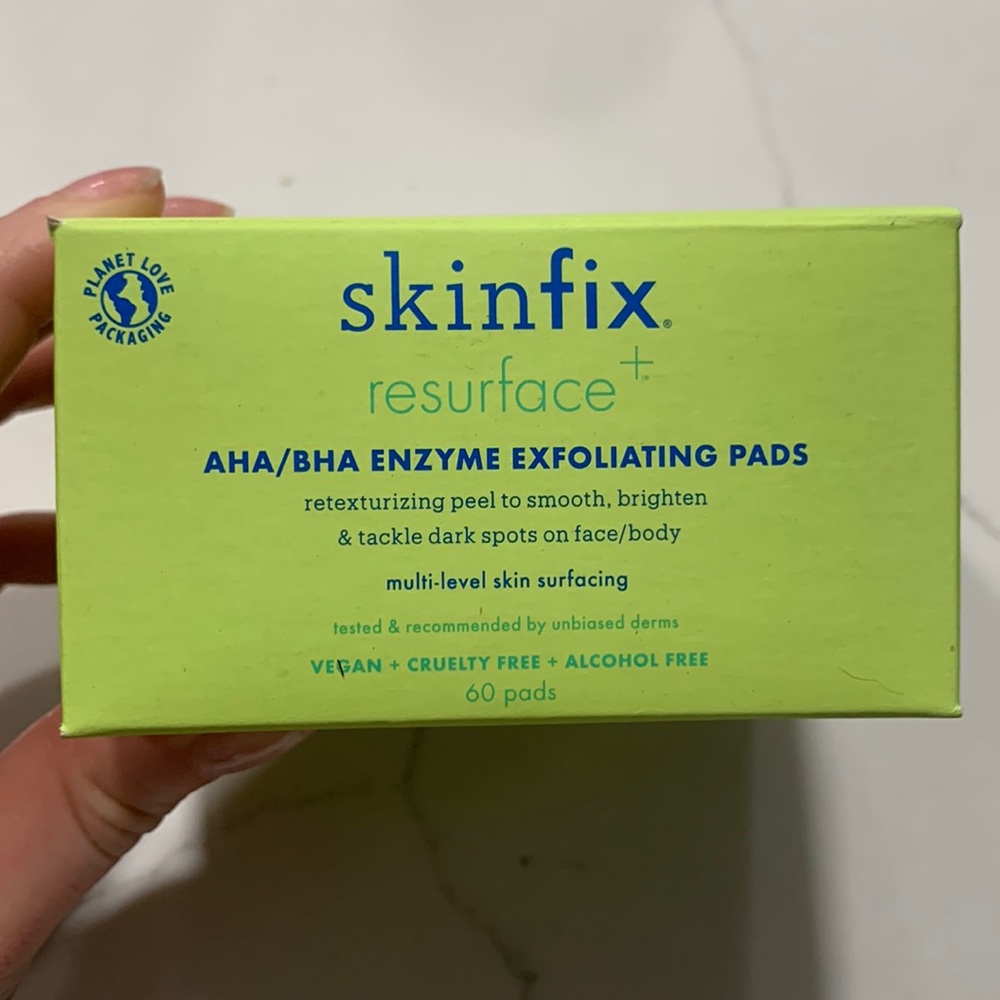 Skinfix Resurface AHA/BHA Enzyme Exfoliating Pads (60)- brand new!
